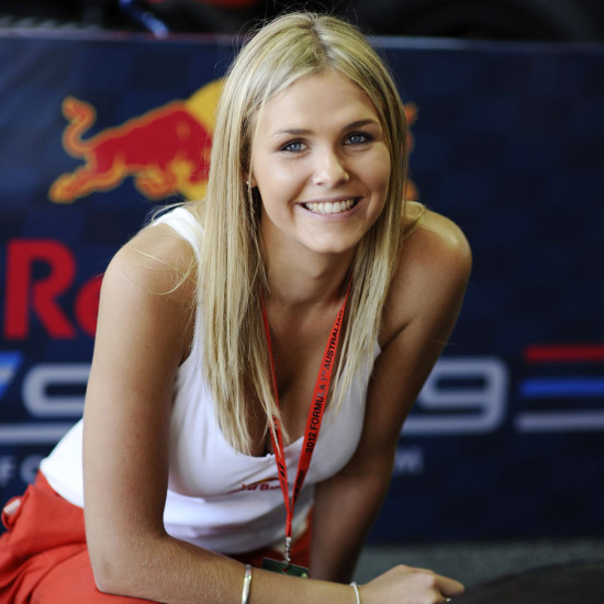 Promo girl.
Formula One World Championship, Rd1, Australian Grand Prix, Qualifying, Albert Park, Melbourne, Australia, Saturday 17 March 2012.